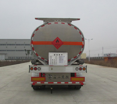 楚勝牌CSC9400GYYL型鋁合金運油半掛車